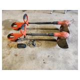 B&D 18v trimmers, batteries, charger