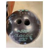 AMF bowling ball and bag