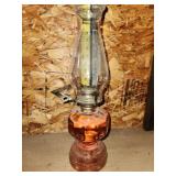 oil lamp, approx 14"