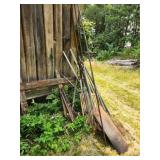 small pile of scrap iron