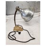 vtg desk light with cast iron base