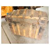 Steamer trunk and contents