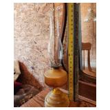 22" tall oil lamp