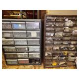 two organizers with hardware and supplies