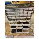 organizer with screws and nails