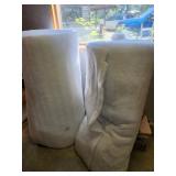 two rolls of batting/filler