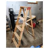 wooden step ladder