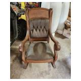 wooden rocking chair