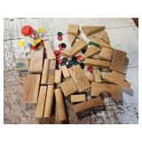 wooden blocks, Humpty Dumpty