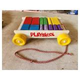 Playskool blocks and wagon