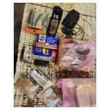knife & extra blades, wd40, tools, matches