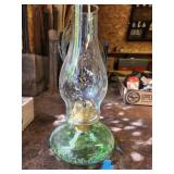 green oil lamp