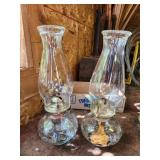 matching clear oil lamps