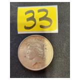 1923 silver Peace dollar