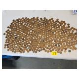 three pounds of US Wheat pennies