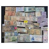 paper money from various countries