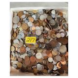 9 lbs of foreign coins