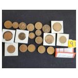British pennies and halves