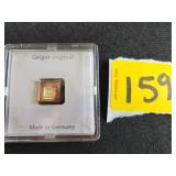 Geiger 1g fine silver bar