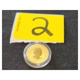 Australian $15 Gold coin(2020)