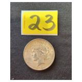 1922 Peace silver dollar