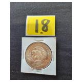 1968 Mexican .720 silver commemorative coin