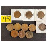 UK George V pennies 1920