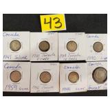 Canadian silver coins