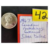 1967 Canadian centennial silver dollar