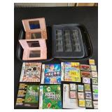 Nintendo DS units and games, case