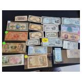 paper money from various countries