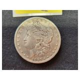 1897 Morgan silver dollar