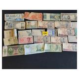 paper money from various countries
