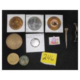 medals, tokens, spike