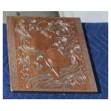 Custom engraved wood heart decor