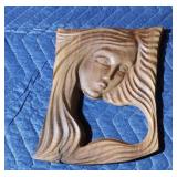 Custom engraved wood angelic decor
