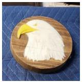 Custom engrave American bald eagle wood decor 3