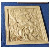 Custom engraved ornate wood placard