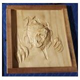 Custom engraved wood bear placard