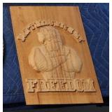 Custom engrave American bald eagle wood decor 8