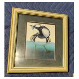 Medium framed merganser wall print