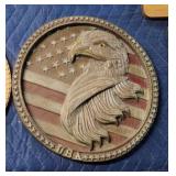 Custom engrave American bald eagle wood decor 7