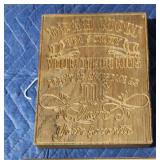 Custom engraved wooden...Dear Mom... placard