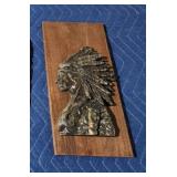 Custom-made Native American wooden decor, small