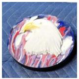 Custom engrave American bald eagle wood decor 1