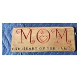 Custom engraved wooden mom decor, small 1
