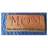 Custom engraved wooden mom decor, small 2