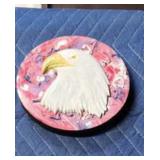 Custom engrave American bald eagle wood decor 2