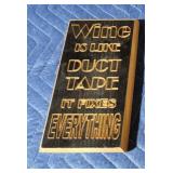 Custom engraved wood wine decor 1