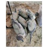 6 plastic floating duck hunting decoys